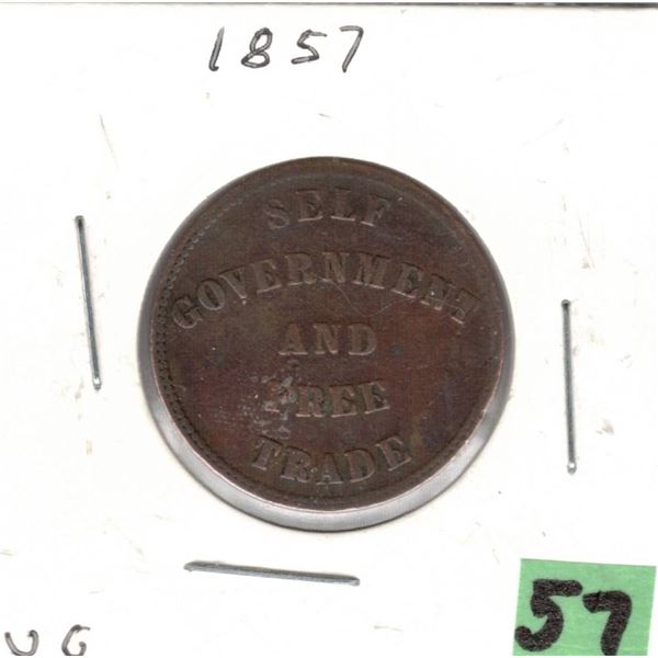 1857 Self Government and Free Trade, PEI  VG