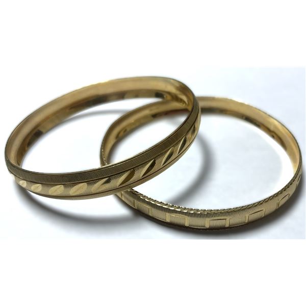 10 kt  Gold Bracelets, TWO Bracelets 23.6 g