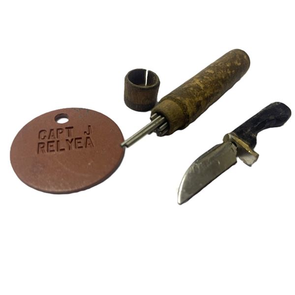 Dog Tag, toolpad, pocket tool holder, or awl and tool set