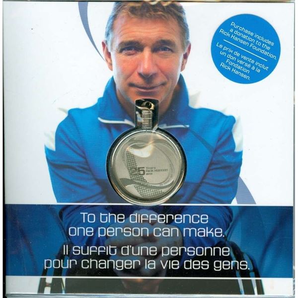 2011 Rick Hansen 25th Anniversary Relay Medallion
