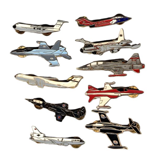 Large Sized Airplane Pins - Quantity of Ten