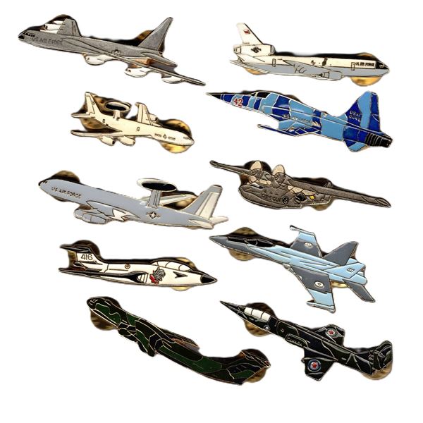 Large Sized Airplane Pins - Quantity of Ten