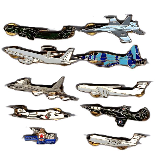 Large Sized Airplane Pins - Quantity of Ten