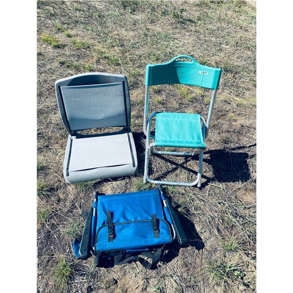 Folding Boat and Stadium Seats - Set of 3