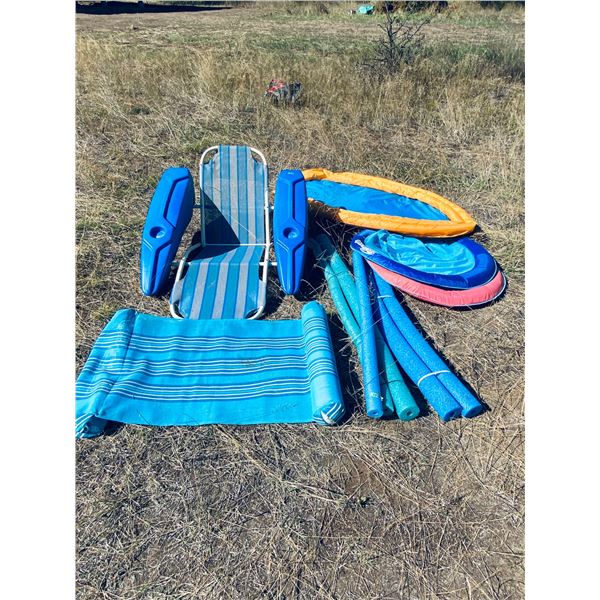 Inflatable Floating Pool Chair, Water Hammocks & Noodles
