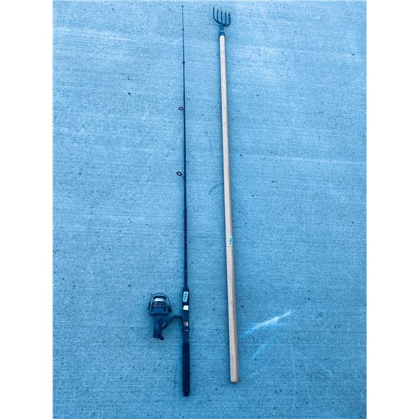 Fishing Rod with Silstar Reel and 5-Tine Fish Spear