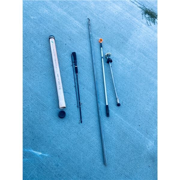 Casting Rod with PVC Travel Case, Pole & Golf Ball Retrievers