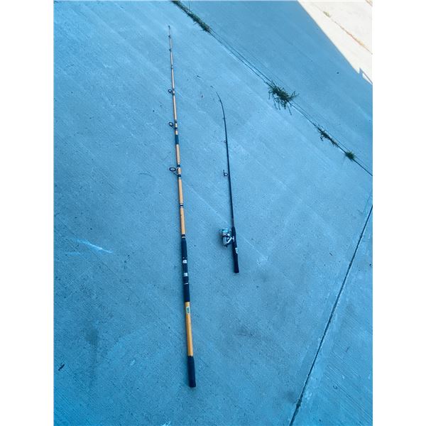 Eagle Claw Starfire Rod & Shakespeare Rod with Daiwa Reel