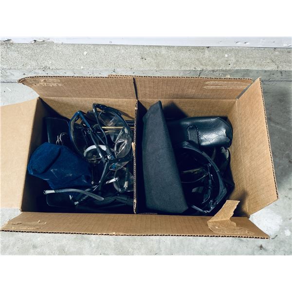 Box of Assorted Safety Glasses and Eyewear
