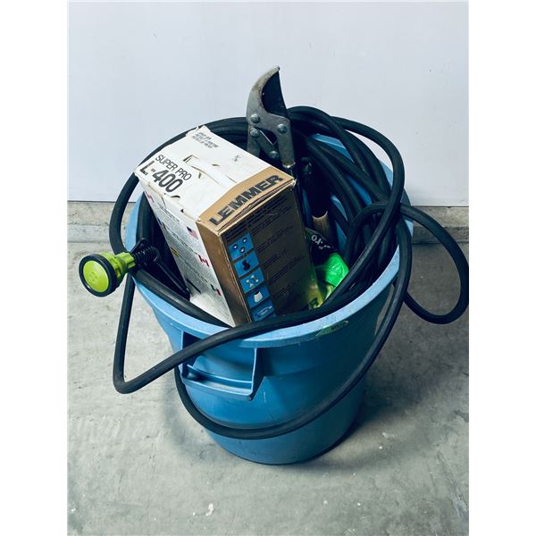 Garden Hoses, Lemmer Spray Gun and Yard Tools