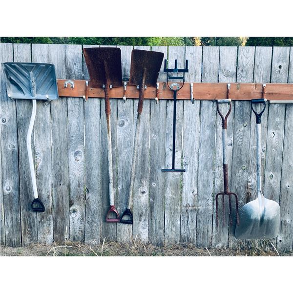 Assorted Long-Handled Garden and Yard Tools
