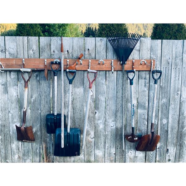 Assorted Long-Handled Yard and Garden Tools