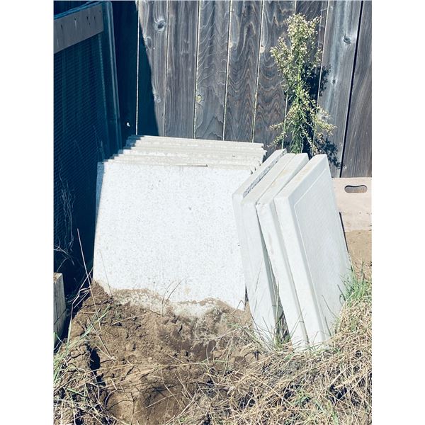 Stack of Concrete Patio Paver Slabs