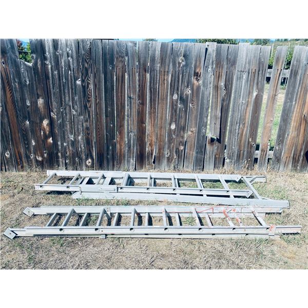 Two Aluminum Extension Ladders