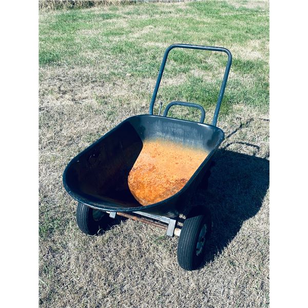 Heavy-Duty Multi-Wheel Garden Dump Cart