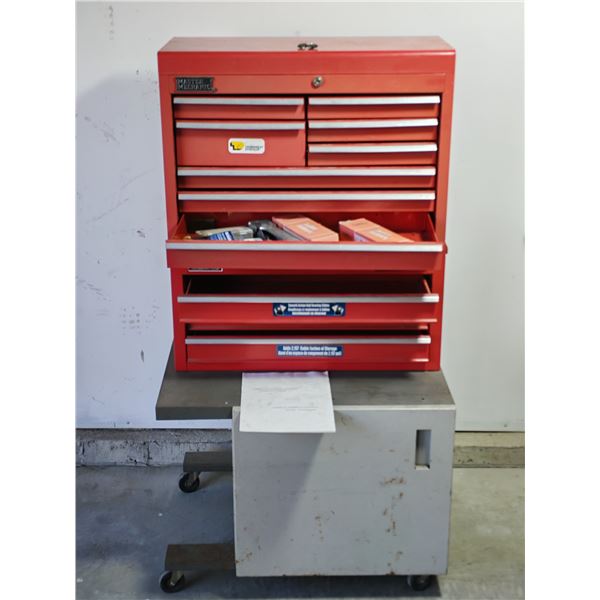 Master Mechanic & Mastercraft Tool Chest Combo on Rolling Stand