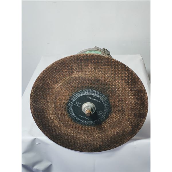 Electric Motor with Abrasive Cut-Off Disc