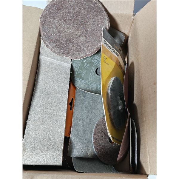Assorted Sanding Discs, Sheets, and Disc Rasp