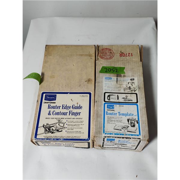 Vintage Sears Craftsman Router Guides and Template Set