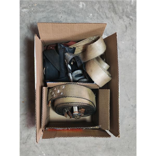 Box of Heavy-Duty Tie-Down and Cargo Straps