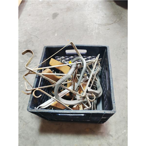 Crate of Assorted Shelf Brackets and Hanging Hardware