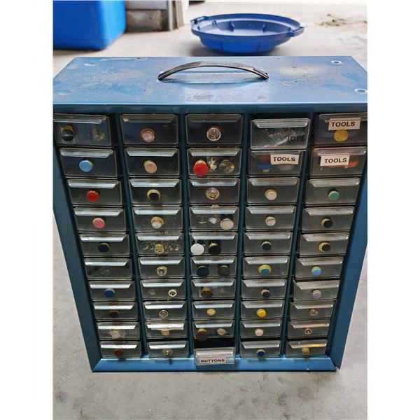 Metal Multi-Drawer Hardware Cabinet with Fasteners