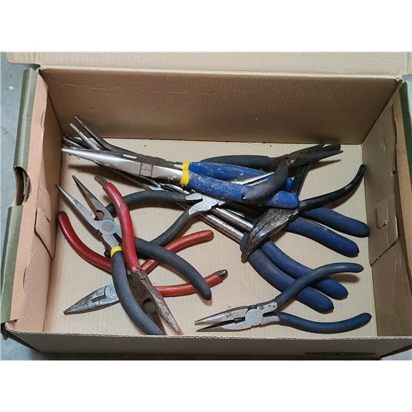 Assorted Long-Reach and Needle-Nose Pliers