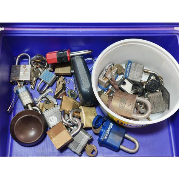 Assorted Padlocks with Keys Lot