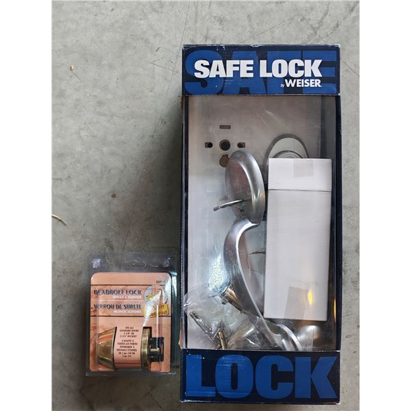Weiser Safe Lock Entry Set & Single Cylinder Deadbolt