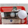 Image 2 : Basket of Assorted Light Bulbs & Flashlight