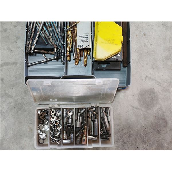 Tool Organizer Case with Drill Bits, Driver Bits & Sockets