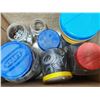 Image 1 : Box of Assorted Washers & Fasteners in Jars