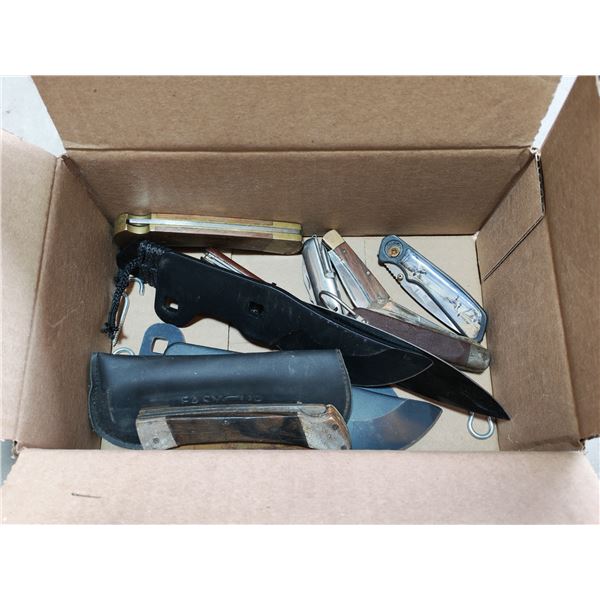 Assorted Folding Pocket Knives & Sheath Knives