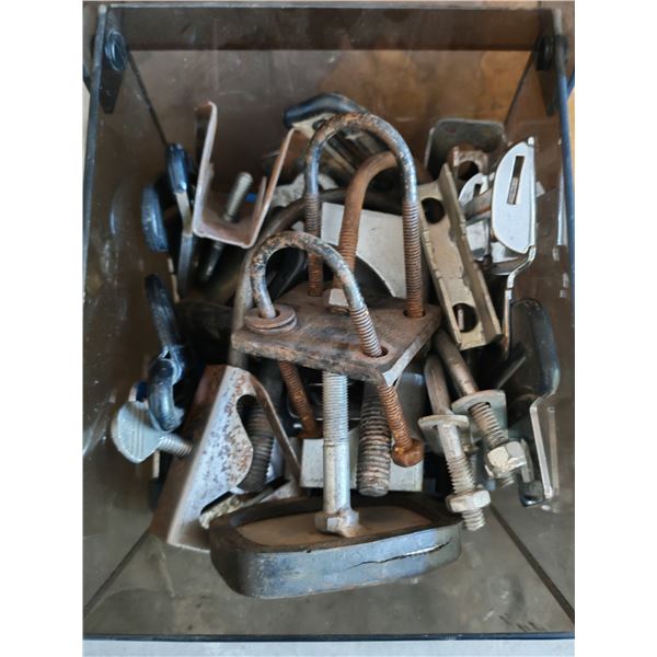 Assorted U-Bolts & Heavy-Duty Hardware Clamps