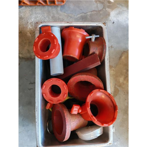 Pan of Industrial Pipe Stoppers & Guides