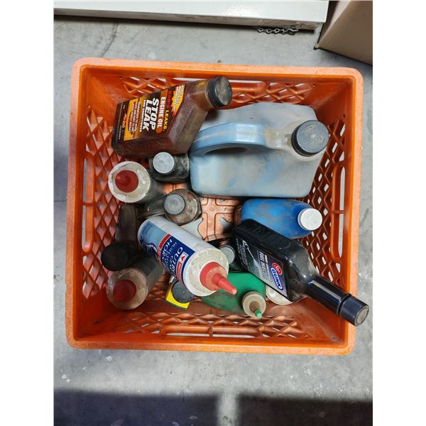 Motor Oil & Automotive Fuel Additives in Crate