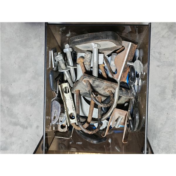 Organizer Case of U-Bolts, Brackets & Fasteners