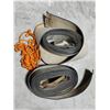 Image 1 : Heavy-Duty Tow Straps with Hooks & Rope
