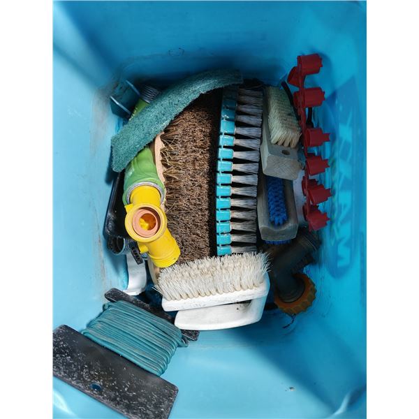 Cleaning Brushes & Garden Accessories in Bucket