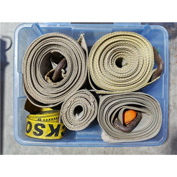 Heavy Duty Tow & Recovery Straps in Tote