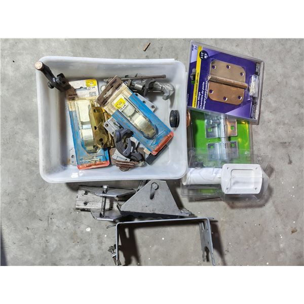 Assorted Door & Gate Hardware in Tray