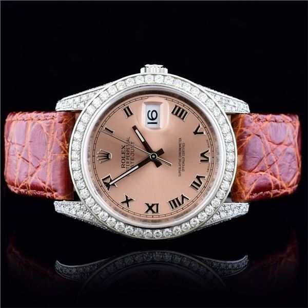 Rolex DateJust SS Full Bust Diamond 2.50ct 36 Watc