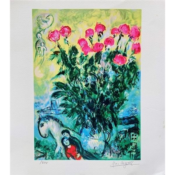 Marc Chagall “Le Roses” Limited Edition Giclée