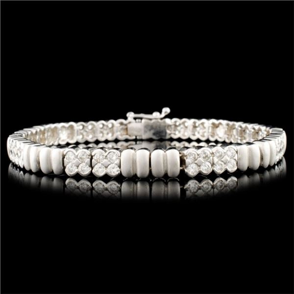 14K Gold 2.80ctw Diamond Bracelet