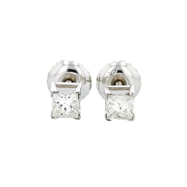 14K White Gold 0.25ctw Diamond Stud Earrings