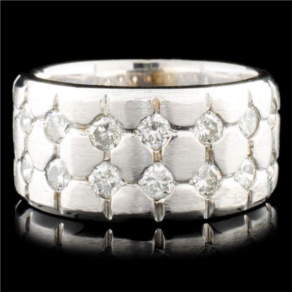 14K White Gold 1.95ctw Diamond Ring