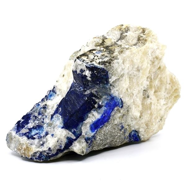 1723ct Afghanite Crystal in Calcite Matrix