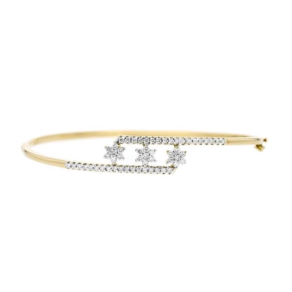 14K Rose Gold 0.70ctw Diamond Bangle