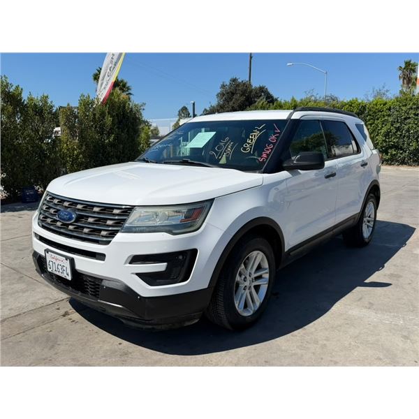 FORD  EXPLORER  2016 WAIT/TITLE- SMOG
