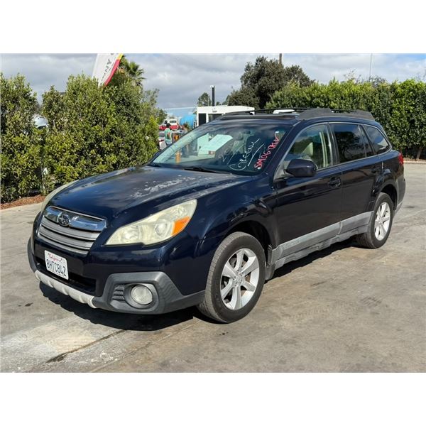 SUBA OUTBACK 2013 O/S-T SMOG-2 DAYS